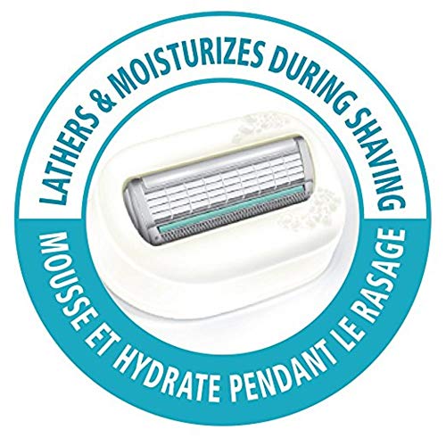 Schick Intuition Razors for Women Variety Pack with 1 Razor Handle & 4 Intuition Razor Blades Refill | Shaving Kit Women, Girls Shaving Kit Beginners, Razor Gift Set for Women, Razor Starter Kit