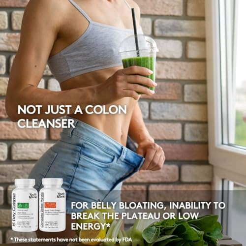 3pk Detox Cleanse Kick Off Weight Management | Colon Cleanser + Water Loss Pills w Dandelion + ACV Full Body Detox + Probiotics | For Flat Stomach, Waistline, Metabolism, Bloating – 90 Pills