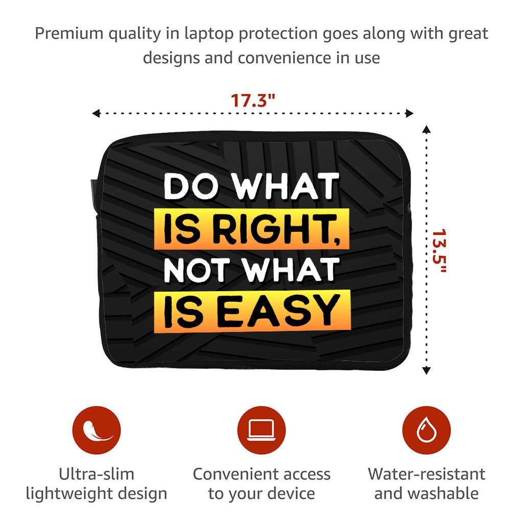 Motivational Dell 16" Two-Sided Sleeve - Quote Laptop Sleeve - Best Design Laptop Sleeve with Zipper