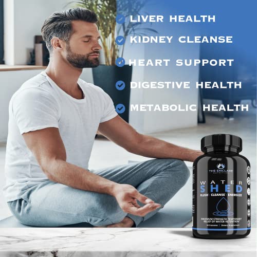 Water Pills Diuretic Water Retention, Liver Detox, Kidney Cleanse, Weight, Swelling, Bloating Relief. Green Tea, Cranberry, Apple Cider Vinegar, Dandelion Root, Vitamin B6, Chloride, Potassium (1)