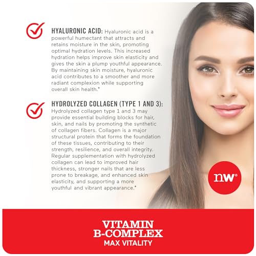NatureWise Vitamin B-Complex for Max Vitality & Sustained Energy Support | Supports Sustained Energy Levels + Aids Mental Clarity & Focus + Promotes A Healthy Nervous System 60 Softgels