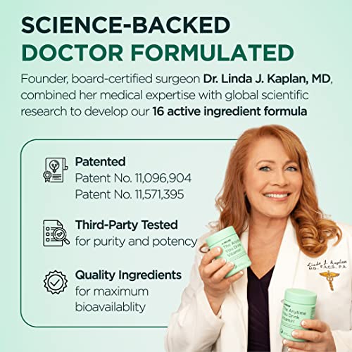 H-PROOF The Anytime You Drink Vitamin for Alcohol Metabolism, Liver Health & Immunity Support with Electrolytes, Antioxidants, Milk Thistle, Vitamins, 40 Chewable Tablets (20 Servings), Tangerine