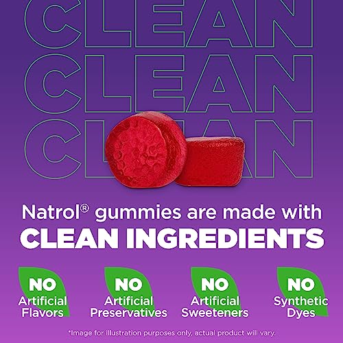 Natrol Melatonin 5mg, Dietary Supplement for Restful Sleep, 90 Strawberry-Flavored Gummies, 45 Day Supply