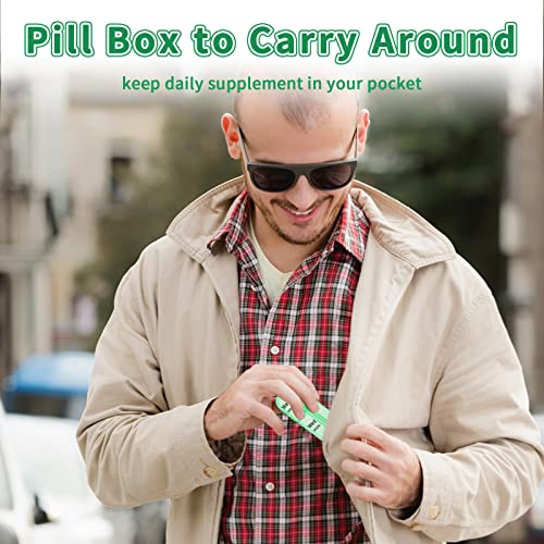 Windtrace Pill Organizer 3 Times a Day, Weekly Pill Organizer 3 Times a Day,Large Pill Box 7 Day,Pill Case with Moisture-Proof Design,Medication Organizer to Hold Vitamins,Supplements,Fish Oil