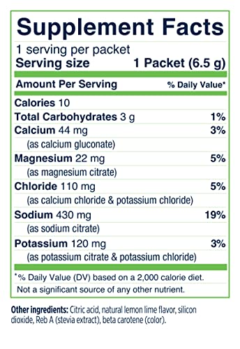 SaltStick DrinkMix Electorlyte Powder No Sugar - Lemon Lime - Sugar Free Electrolyte Drink Mix for Hydration, Sports Recovery - Keto Friendly, Non GMO, No Artificial Sweeteners, Vegan - 12 Packets