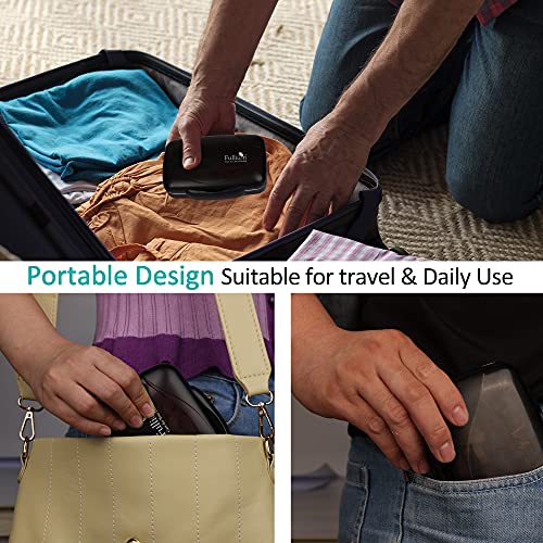 Travel Pill Organizer Large Portable Moisture Proof Vitamin Case, Fullicon Oversize 8 Compartment Pill Box, Pill Holder - Airtight & Moistureproof – Grey