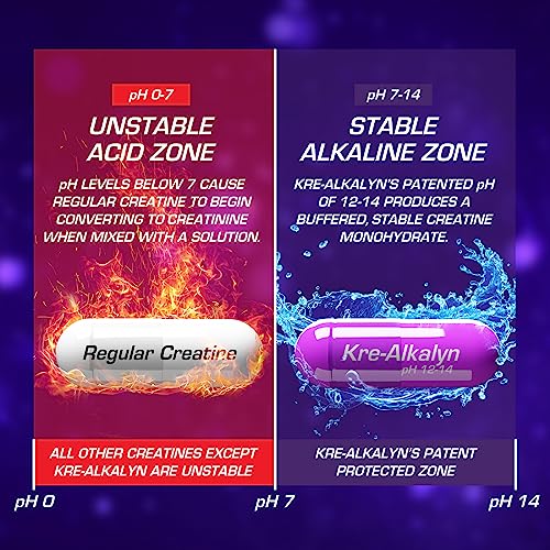 EFX Sports Kre-Alkalyn EFX | pH Correct Creatine Monohydrate Pill Supplement | Strength, Muscle Growth & Performance | 60 Servings, 120 Capsules