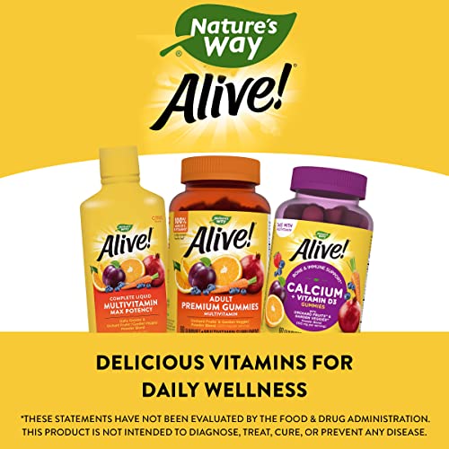 Nature's Way Alive! Max Potency Liquid Multivitamin with Antioxidants Beta Carotene, Vitamins C & E, and Food-Based Blends, Citrus Flavored, 30.4 Fl. Oz.