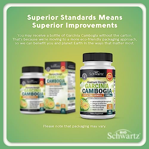 Garcinia Cambogia Weight Loss Pills - 1500mg HCA Pure Extract - Fast Acting Appetite Suppressant - Fat Burner for Women and Men to Help Lose Weight - Carb Blocker Metabolism Diet Pill - 90 Capsules