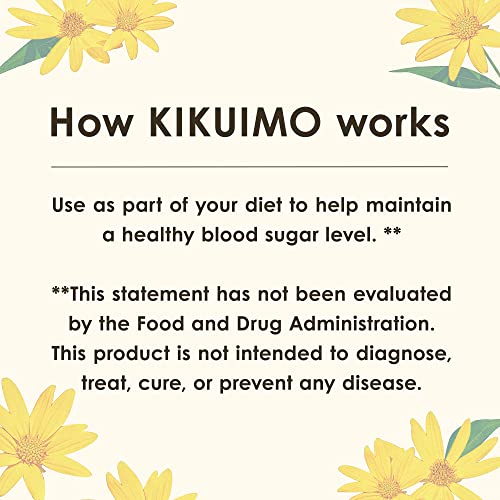 NAFFY KIKUIMO Jerusalem Artichoke Supplement -Inulin, Dietary Fiber, Organic, Made in Japan, 210 Tablets