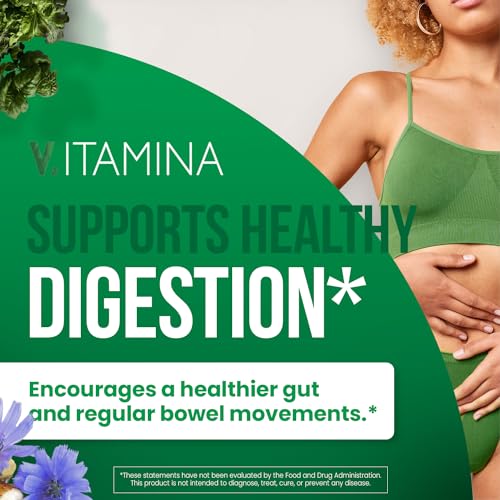 VITAMINA Fiber Gummies - 5g Dietary Fiber Supplement Supports Digestive Health & Regularity - Vegan & Gluten-Free Fiber Gummies for Adults & Kids - 60 Gummies, 2 Month Supply