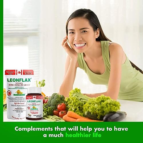 Leonflax, 100% Authentic Canadian Flax Seed, All-Natural, High Fiber Content, Dietary Supplement to Improve Your Digestive Health, 18 Oz, Bag, Natural Health Corporation (Pack of 3)