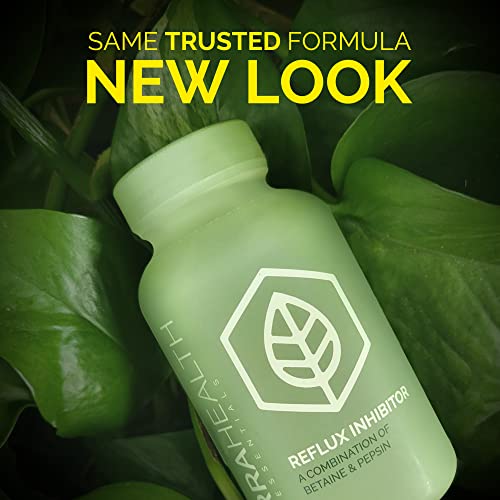 Terra Health Essentials® Reflux Inhibitor | Relieve Indigestion and Heartburn | (1 Pack, 90 Capsules)