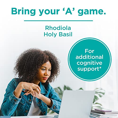 One-A-Day Cognitive Supplement – Memory and Focus Supplements for Adults, Brain Function Support with Bacopa, Rhodiola, & Holy Basil for Cognitive Performance 30 Capsules