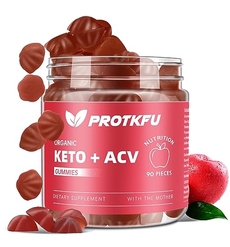 ProTKFU Keto Acv Gummies Advanced Weight Management Loss Gummies | 90 Counts | Apple Cider Vinegar Supplement | Sugar Free, Non-GMO, Gluten Free Gummies for Adults
