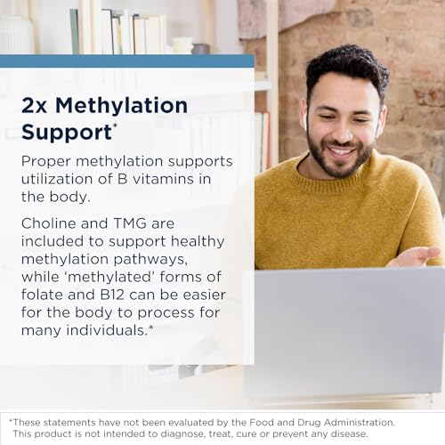 Designs for Health Methylated Vitamin B Complex - Vitamin B Supplements with B12 Vitamins, B1, B3, Niacin, B6, Folate & Biotin - Methylated Multivitamin for Metabolic + Heart Health (120 Capsules)