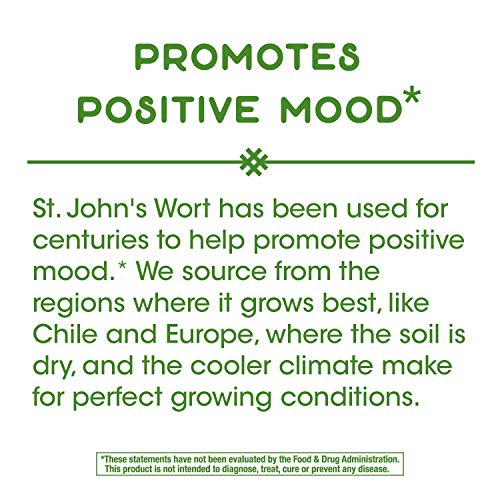 Nature's Way Premium St. John’s Wort Herb, Promotes A Positive Outlook*, 700 mg per serving, 180 Vegan Capsules