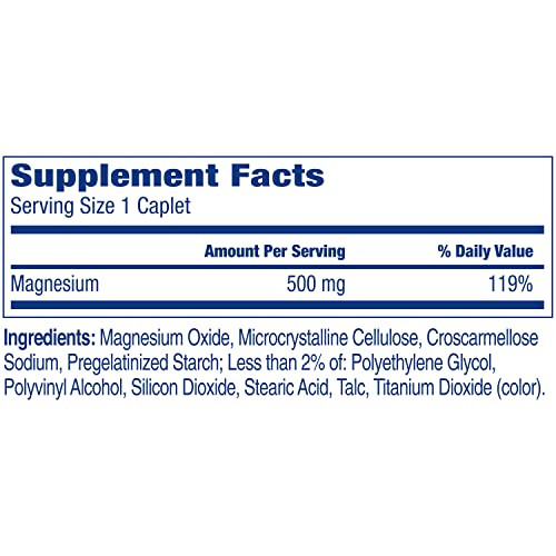 Phillips' Laxative Caplets, With Naturally Sourced Magnesium Supplement for Gentle Relief of Occasional Constipation, Cramp and Stimulant Free Laxatives, 100 Caplets