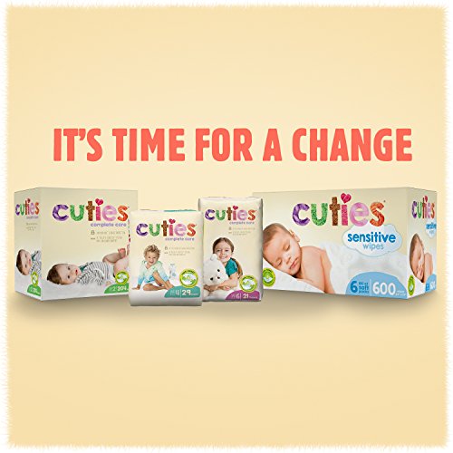 Cuties Complete Care Sensitive Baby Wipes, Unscented, 600 Count