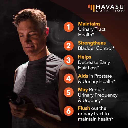 Saw Palmetto Prostate Supplement for Men | Nettle Seed & Pumpkin Seed Oil Capsules for Potent 3X Formula | Ultimate Prostate & Bladder Support for Older Men | 2 Month Supply with 120 Male Pills