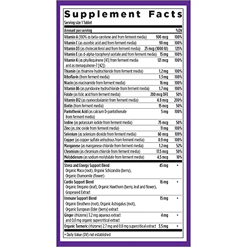 New Chapter Men's Multivitamin for Immune, Stress, Heart + Energy Support with 20 Fermented Nutrients - Every Man's One Daily, Gentle on The Stomach - 72 ct