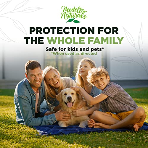 Medella Naturals Insect & Mosquito Repellent, DEET-Free All-Natural Formula, Kid and Pet Friendly, Made in the USA, 2 Ounce Spray Bottle, 3-Pack