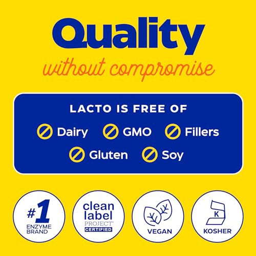 Enzymedica Lacto, Maximum Strength Formula for Dairy Intolerance, With Enzymes Lactase and Protease, Relieves Digestive Discomfort, 30 capsules (30 servings)