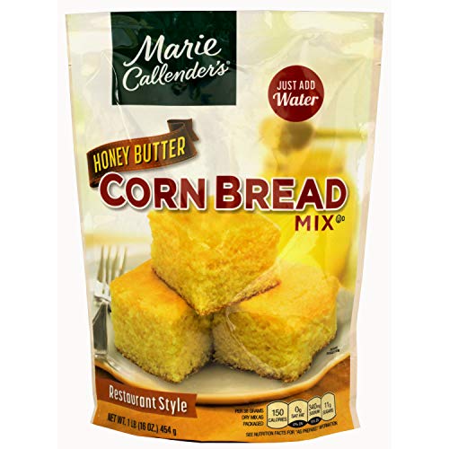 Marie Callender s CornBread Mix, Honey Butter, Just Add Water, Mix, and Bake. Makes 8 Loaf (Pack of 1)