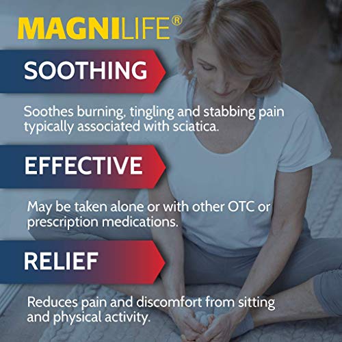 MagniLife Leg & Back Pain Relief, Fast-Acting for Sciatica Pain, Naturally Soothe Burning, Tingling and Stabbing Pains - 125 Tablets