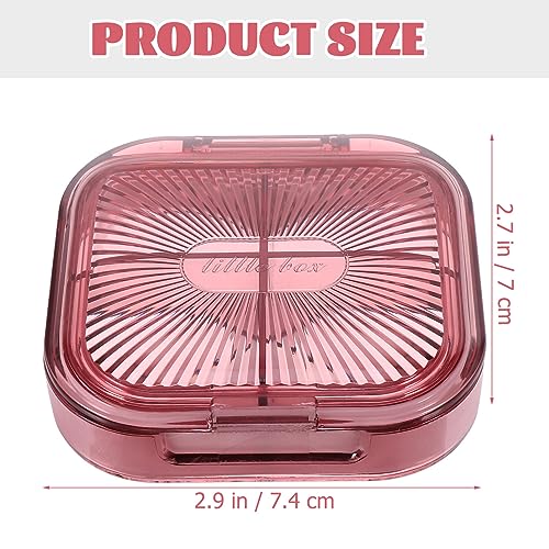 Healifty Travel Pill Organizer Daily Pill Organizer, Pill Case for Pocket Purse to Hold Vitamin