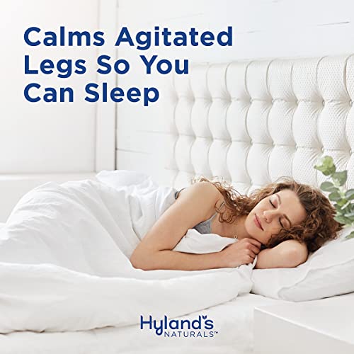 Hyland's Naturals Restful Legs PM Tablets, Nighttime Formula, Natural Itching, Crawling, Tingling & Leg Jerk Relief So You Can Sleep, Quick Dissolving Tablets, 50 Count