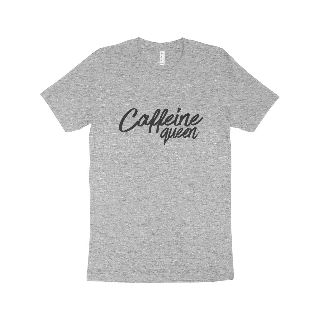 Caffeine Queen Women’s Jersey T-Shirt Made in USA