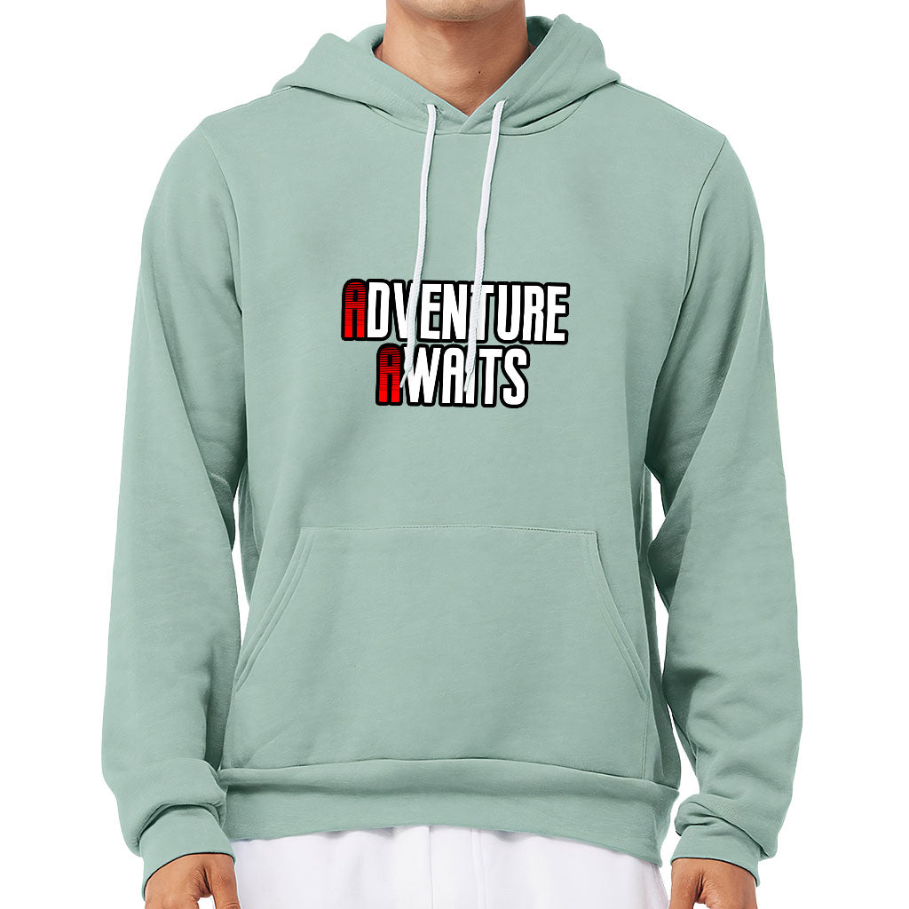 Adventure Awaits Sponge Fleece Hoodie - Inspirational Hoodie - Cool Hooded Sweatshirt