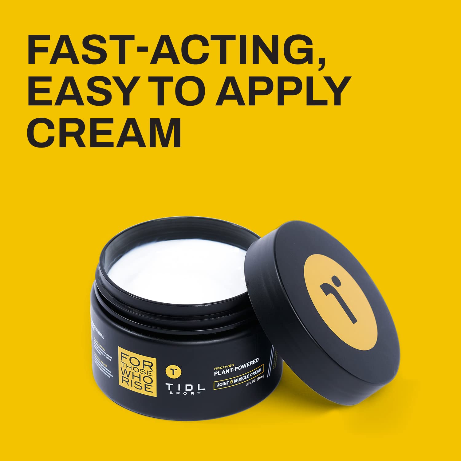 TIDL Plant Powered Performance Cream – Penetrating Cryotherapy Pain Relief – Full Body Recovery – Organic Plant-Based Formula – Relieves Muscle and Joint Pain, 3oz