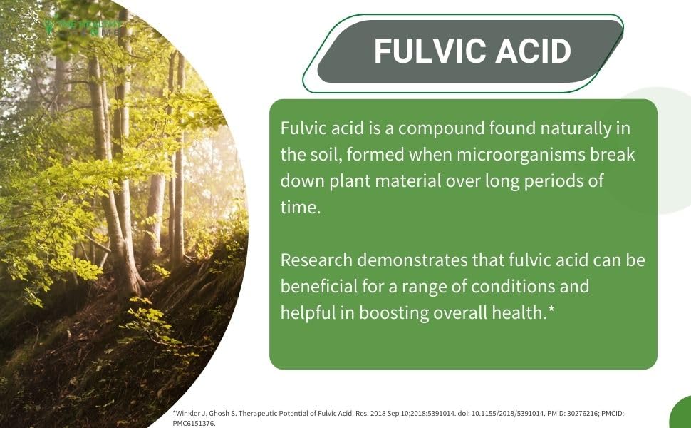 Organic Fulvic Acid + 72 Trace Minerals | Digestion | Hydration | Keto, Dietary Supplement | Energy | pH Balance | 2-Month Supply