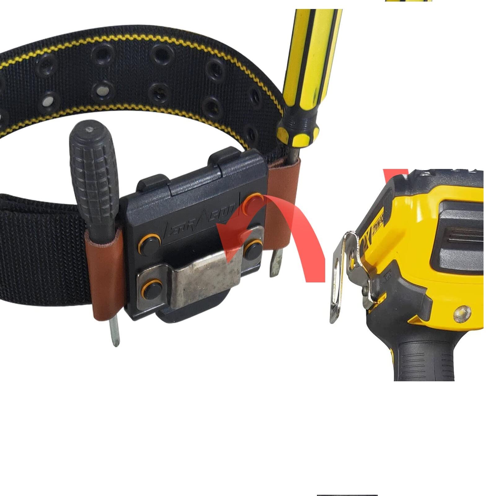 Tape Measure Holder for Belt,Tape Measure Holder Clip on,Tape Measure Holder Belt, Measuring Tape Holder, Tape Measure Clip, Tape Measure Holder for Belt. Pack 1.