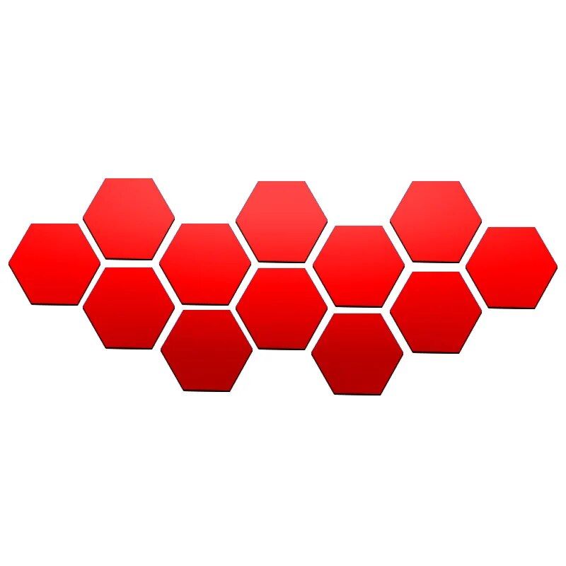 Hexagon 3D Mirror Wall Stickers