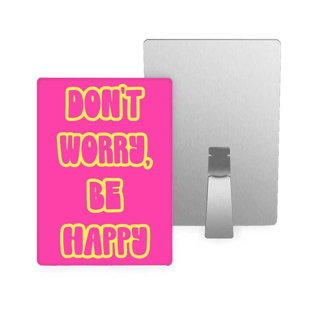 Don't Worry Be Happy Metal Photo Prints - Cute Decor Pictures - Trendy Decor Pictures