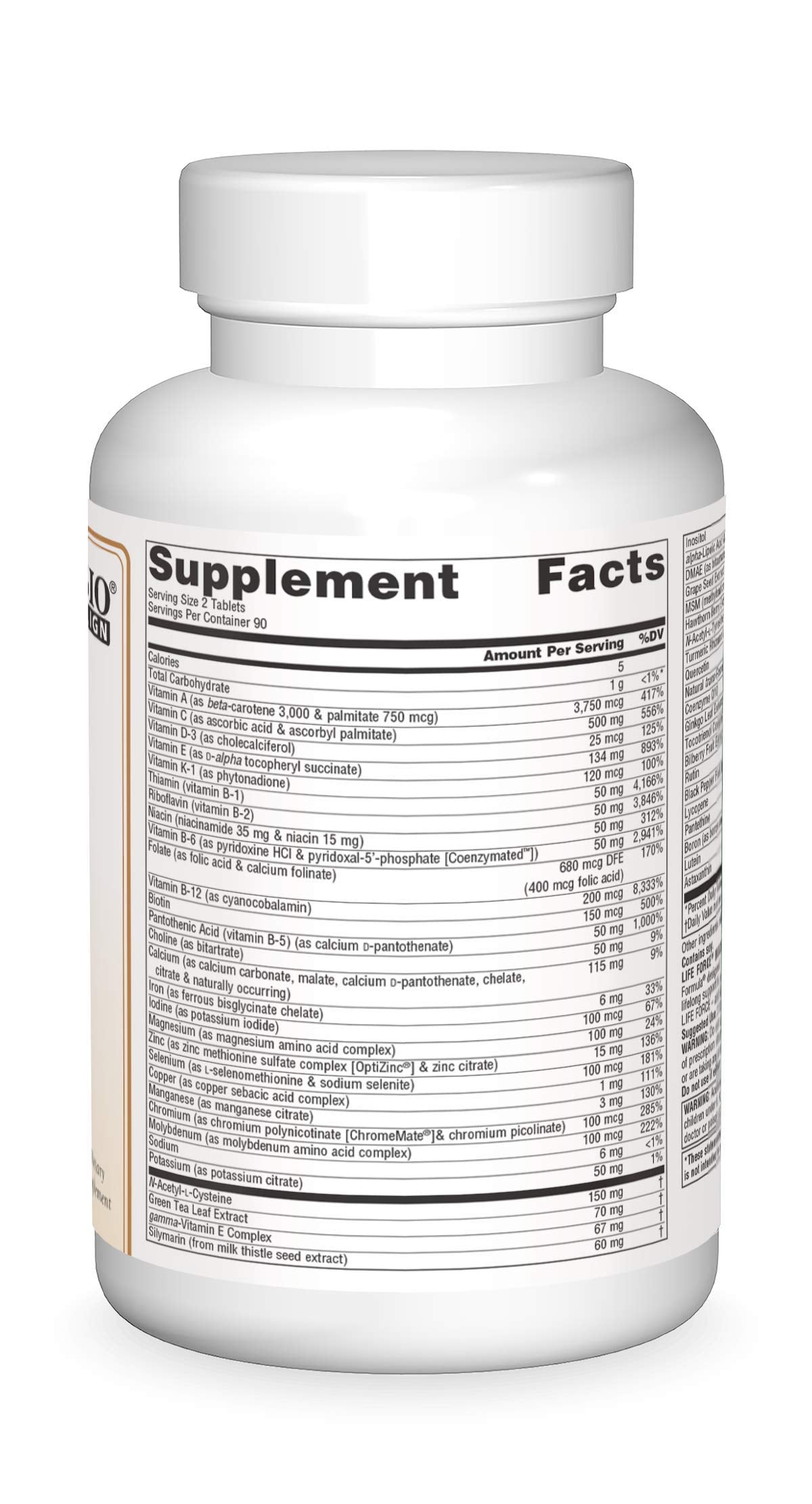 Source Naturals Life Force Multiple, Energy Activator* - 180 Tablets