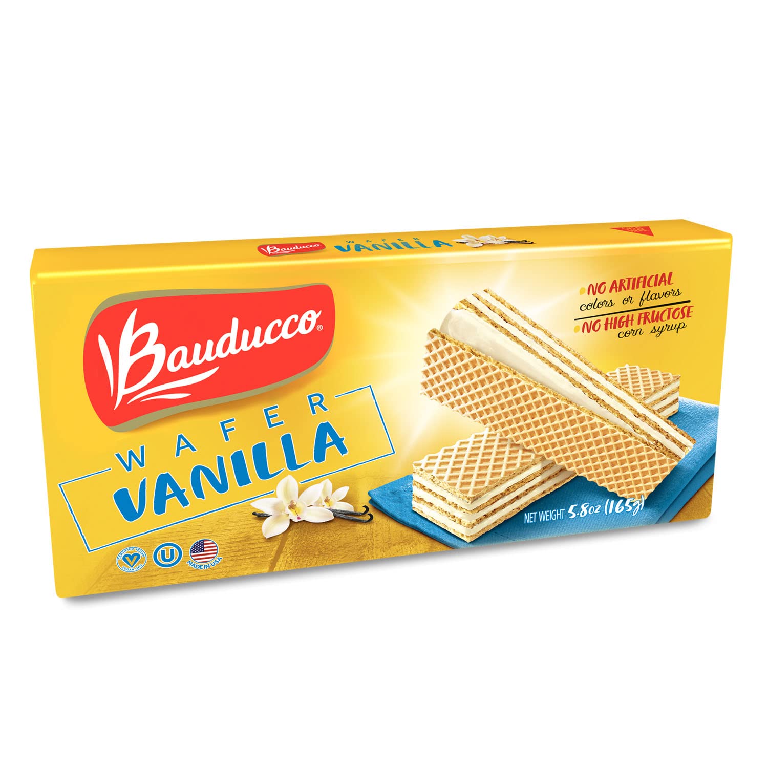 Bauducco Coconut Wafers - Crispy Wafer Cookies With 3 Delicious, Indulgent Decadent Layers of Coconut Flavored Cream - Delicious Sweet Snack or Desert - 5.82oz (Pack of 1)