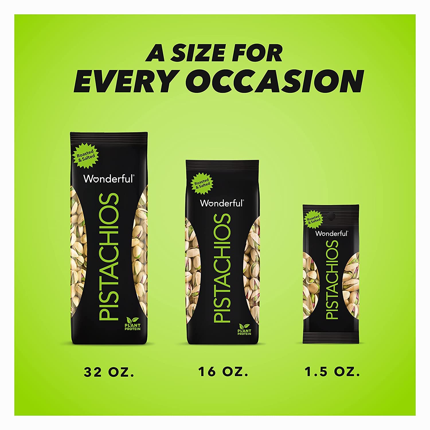 Wonderful Pistachios, In-Shell, Roasted & Salted Nuts, 16oz