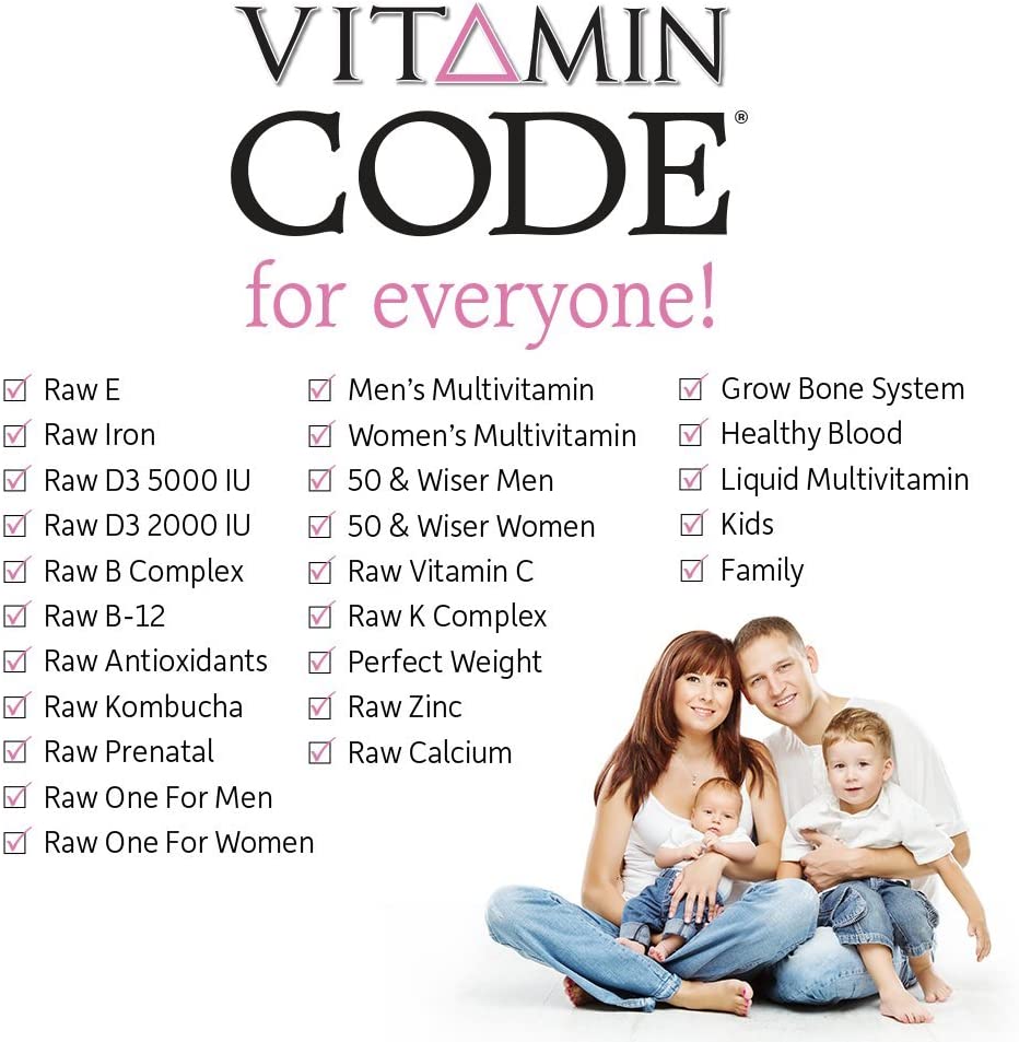 Garden of Life Multivitamin for Women 50 & Over, Vitamin Code Women 50 & Wiser Multi - 240 Capsules with Vitamins A, B, C, D3, E & K, CoQ10, Probiotics & Enzymes