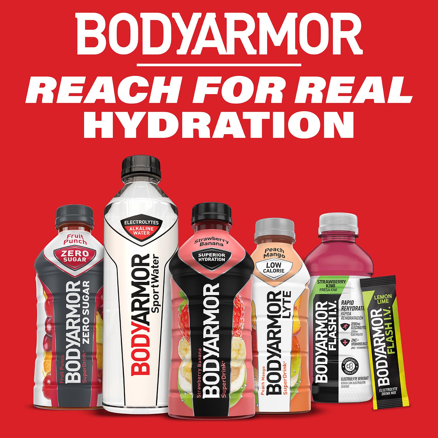BODYARMOR Sports Drink Sports Beverage, Tropical Punch, Coconut Water Hydration, Natural Flavors With Vitamins, Potassium-Packed Electrolytes, Perfect For Athletes, 12 Fl Oz (Pack of 8)