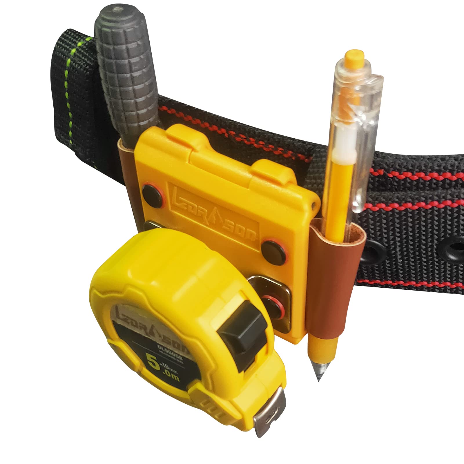 Tape Measure Holder for Belt,Tape Measure Holder Clip on,Tape Measure Holder Belt, Measuring Tape Holder, Tape Measure Clip, Tape Measure Holder for Belt. Pack 1.