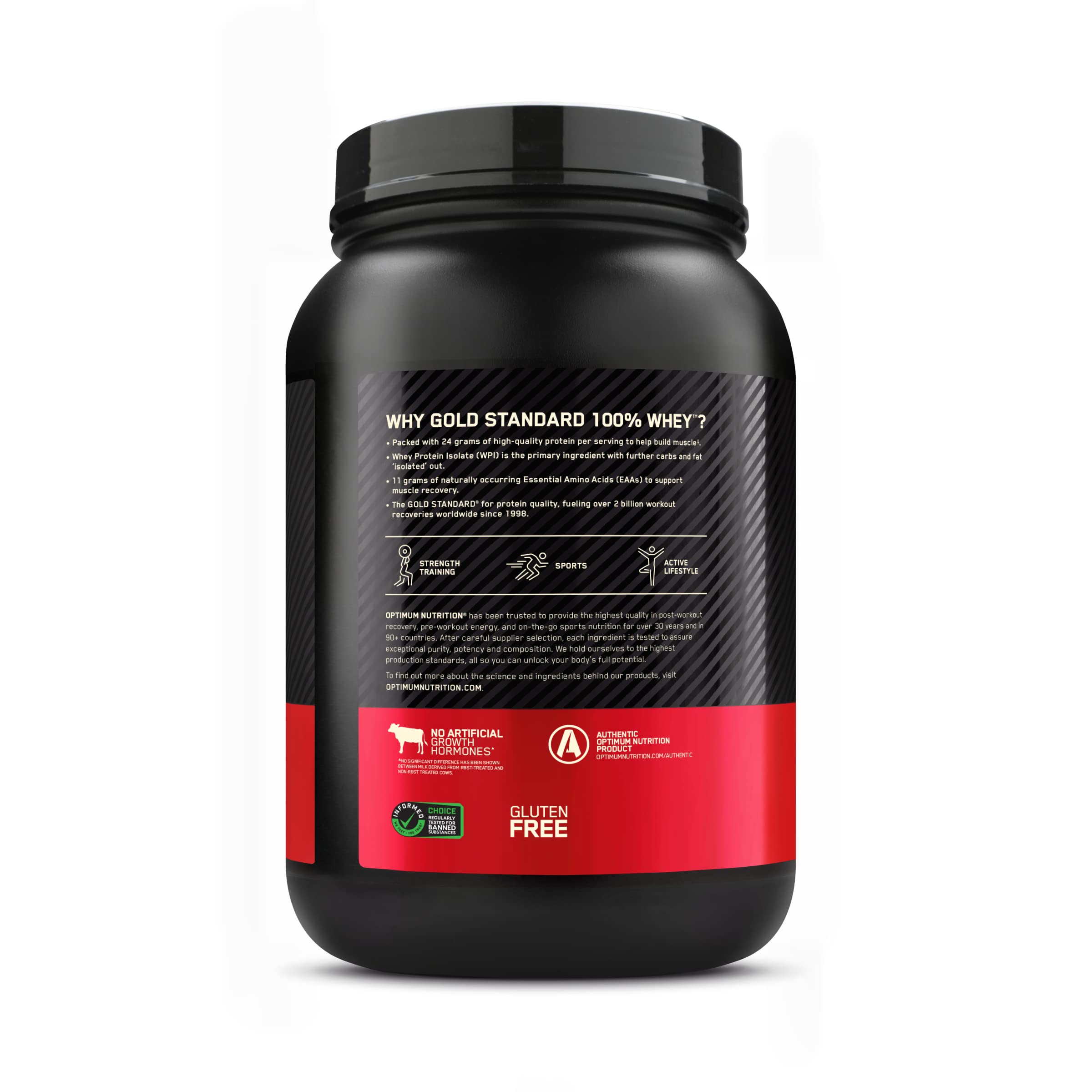 Optimum Nutrition Gold Standard 100% Whey Protein Powder, Double Rich Chocolate, 2 Pound (Packaging May Vary)