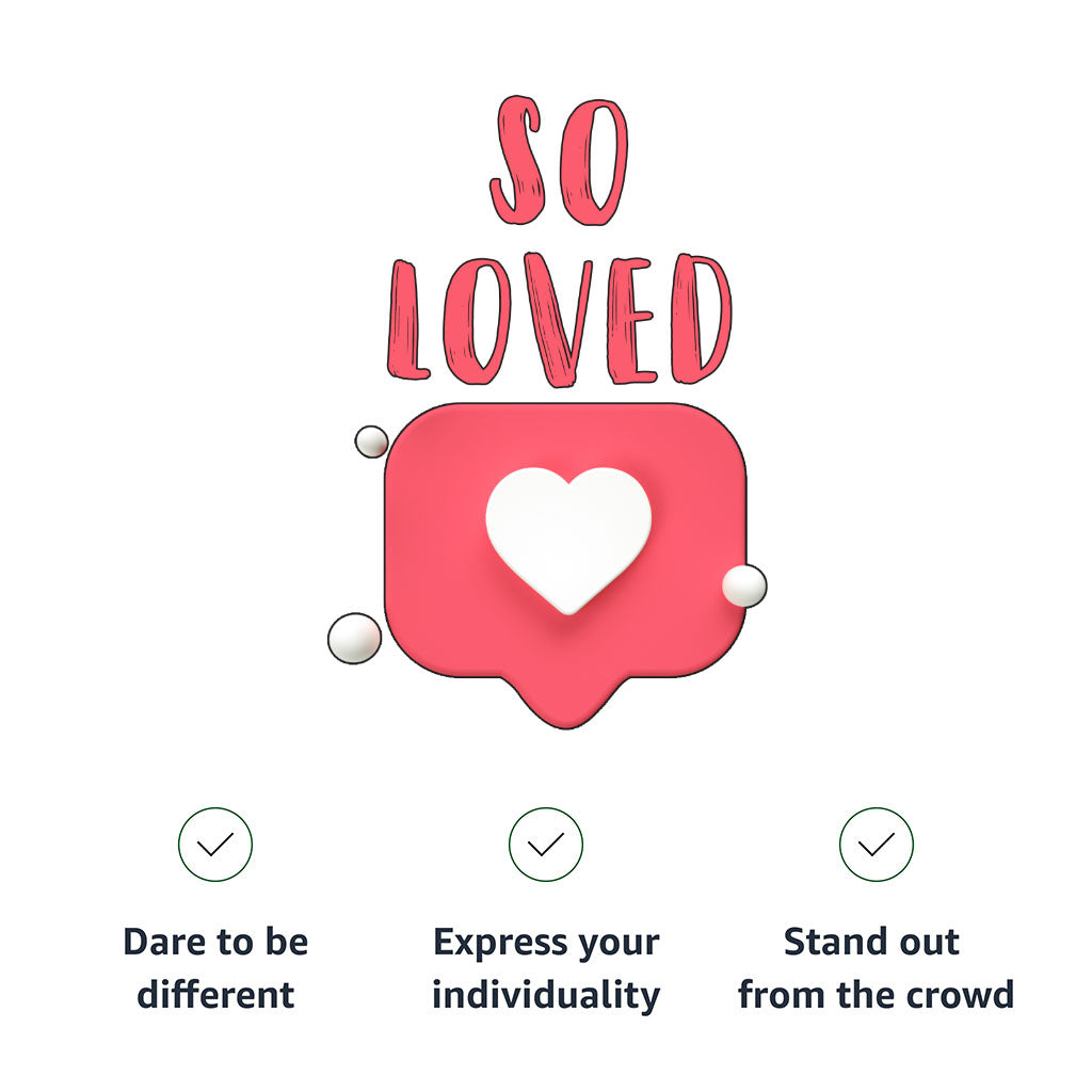 So Loved Kids' Classic Fit T-Shirt - Cute T-Shirt - Heart Print Classic Fit Tee