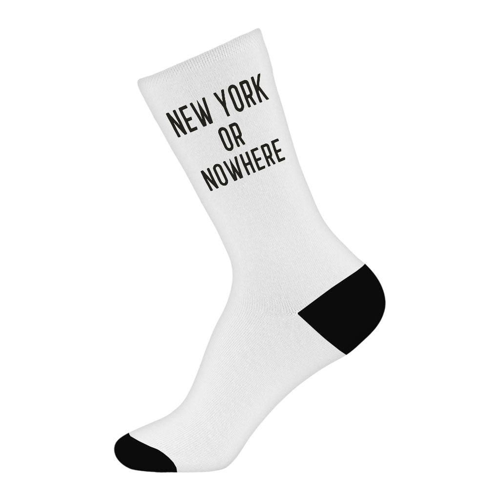 Word Design Socks - Art Novelty Socks - Themed Crew Socks