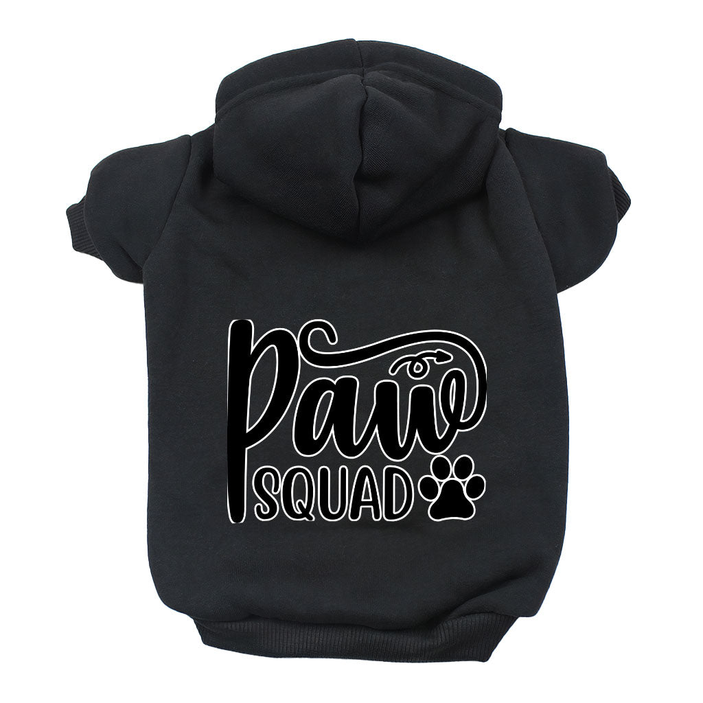 Paw Squad Dog Hoodie - Graphic Dog Coat - Unique Dog Clothing