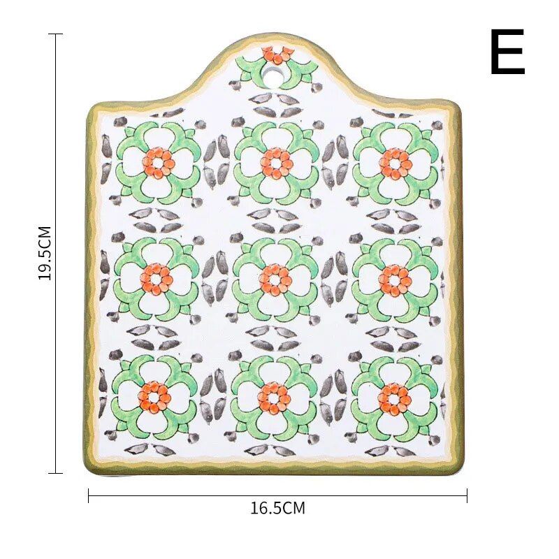 Moroccan Ceramic Heat Pad - Eco-Friendly Cork Trivet Pot Holder & Wall Ornament