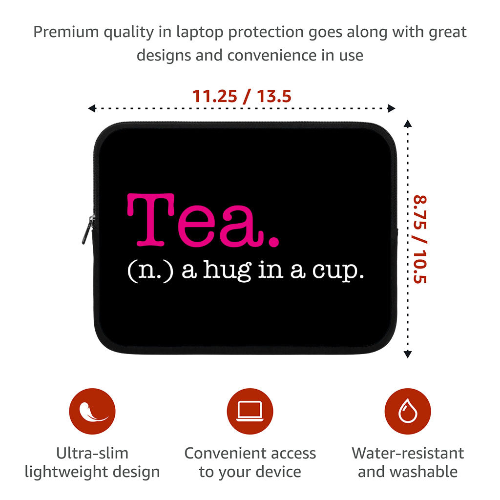 Tea Lover iPad Sleeve - Funny Design Tablet Sleeve - Best Print Carrying Case